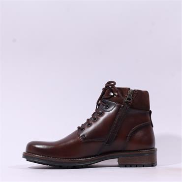 Dubarry Sack Laced Ankle Boot - Chestnut Leather